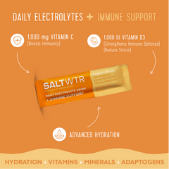 SaltWTR Daily Electrolytes - Wild Orange | Immune Support - Month Supply