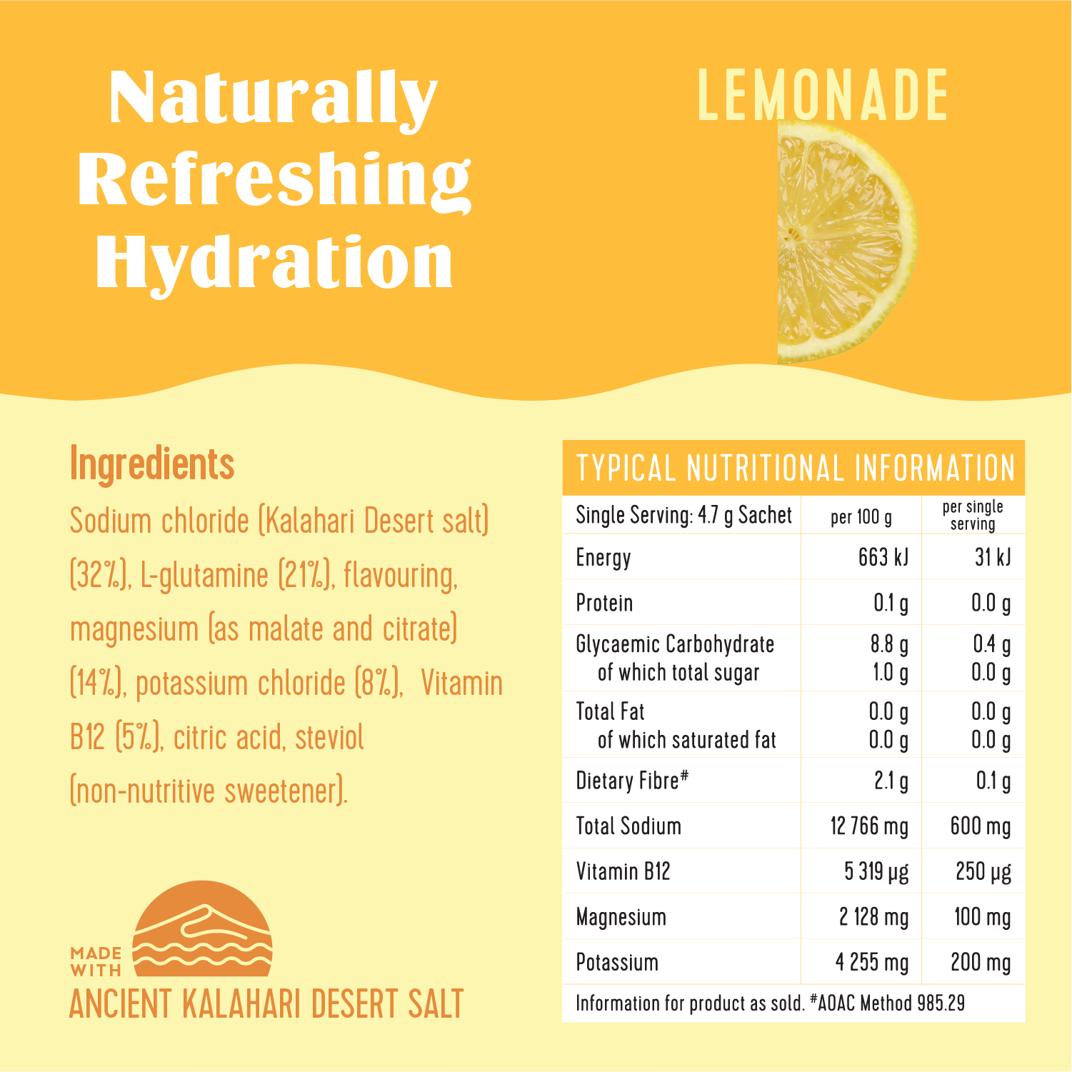 SaltWTR Daily Electrolytes - Lemonade | Sports Recovery - Month Supply