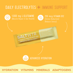 SaltWTR Daily Electrolytes - Lemonade | Sports Recovery - Month Supply